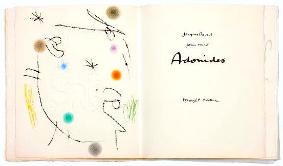 Jacques Prevert Oevres Completes I,II 2冊 Miró - Prévert - Adonides – Yoyo MAEGHT