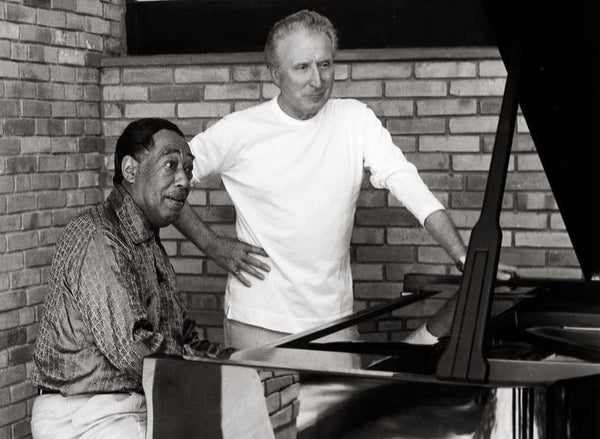 Aimé Maeght et Duke Ellington à la Fondation Maeght en 1966
