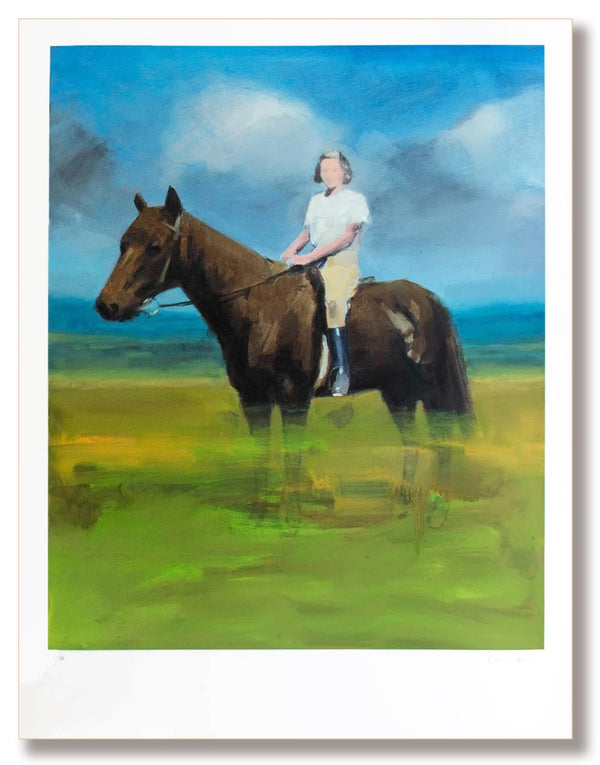 David Storey - Girl on a Horse - estampe