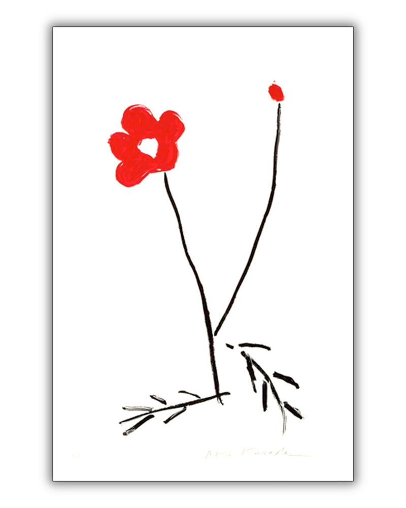 Aki Kuroda - Red Flower IV - print