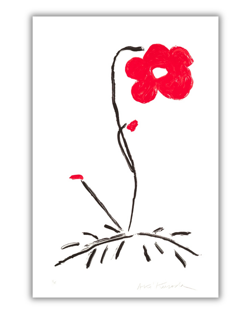 Aki Kuroda - Red Flower VII - print