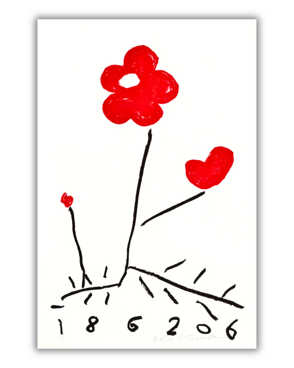 Aki Kuroda - Red Flower VI - print