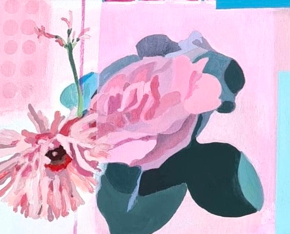 Anne Emery - Chambre de la couleur Rose - diptyque
