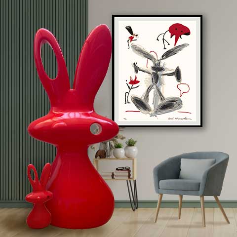 Aki Kuroda - Cosmo Bunny - red
