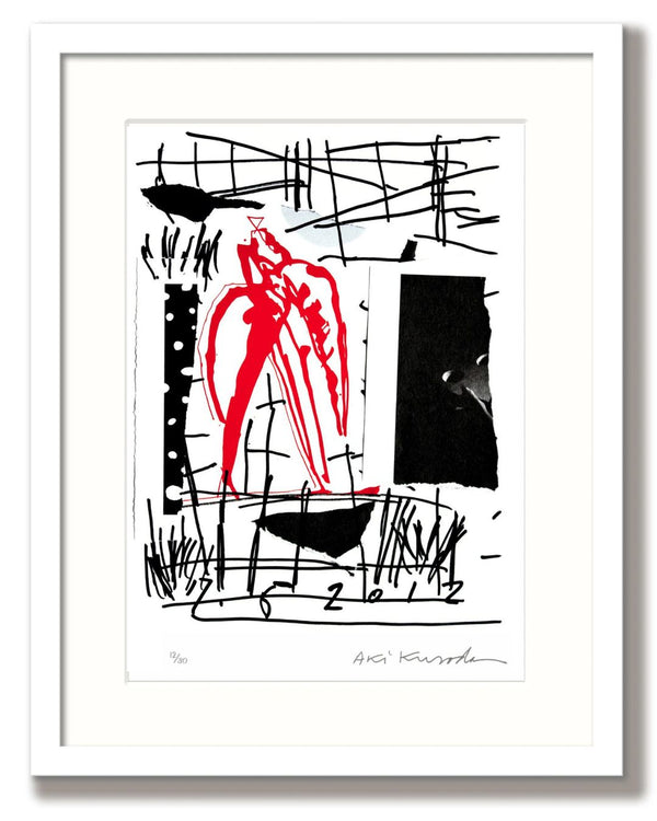 Aki Kuroda - Le Rouge et le Noir - estampe