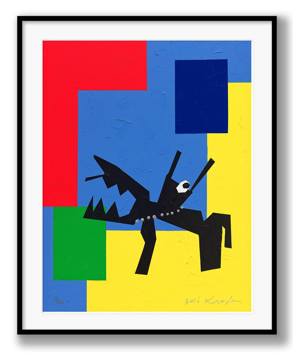 Aki Kuroda - Self-portrait I - print with frame