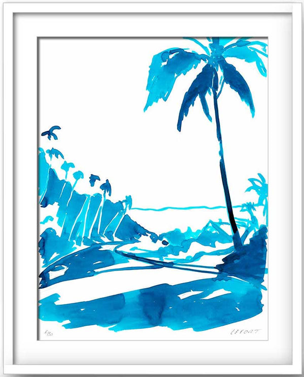 Thierry Lefort - Santa Monica 1 - print with white frame