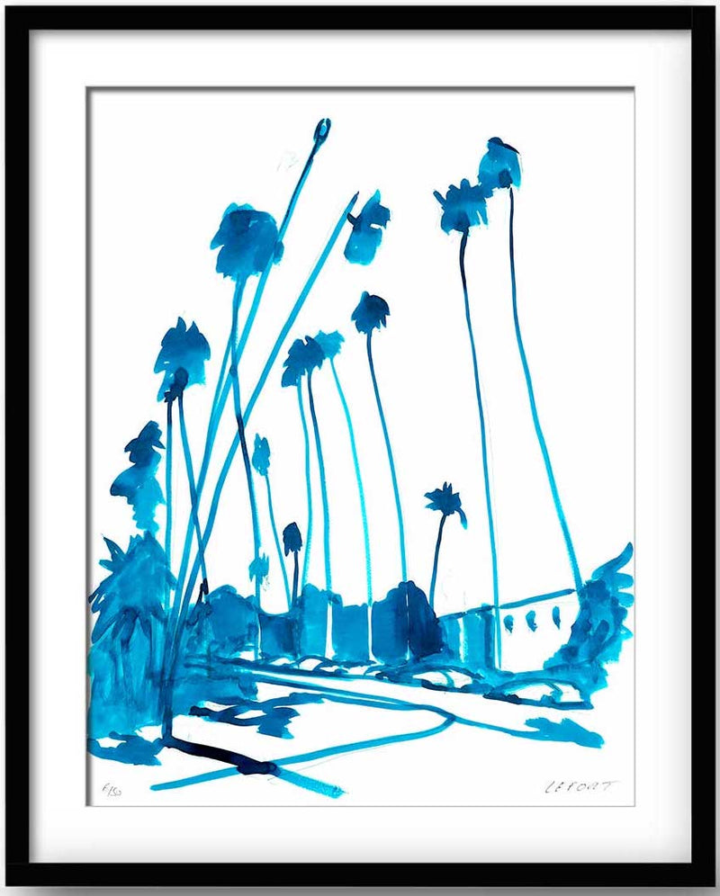 Thierry Lefort - Santa Monica 3 - print with black frame