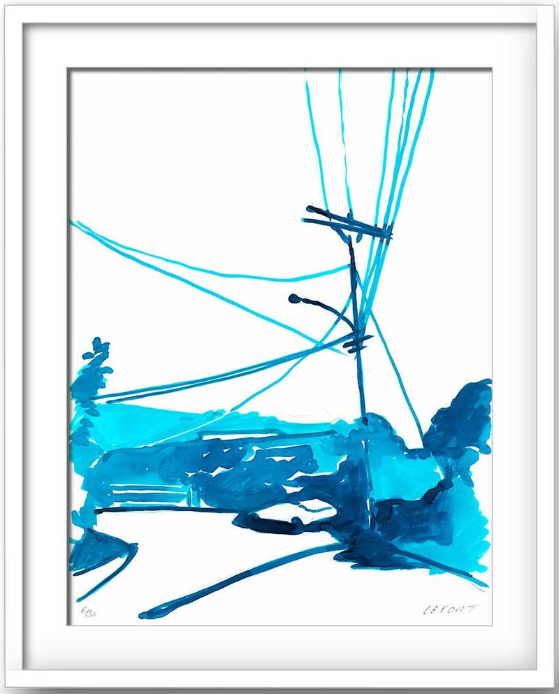 Thierry Lefort - Santa Monica 6 - print with white frame