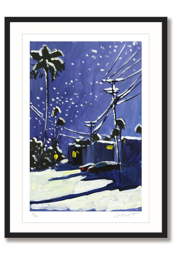 Thierry Lefort - Hollywood snow - unframed print