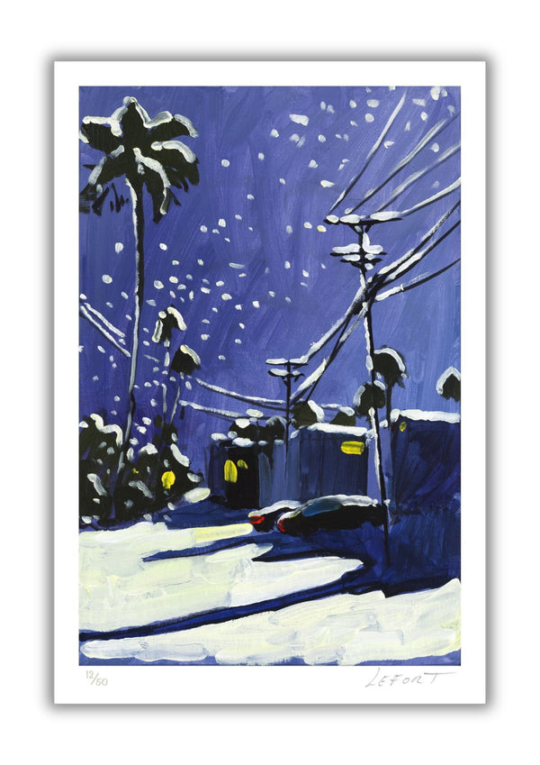 Thierry Lefort - Hollywood snow - unframed print