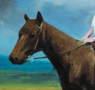 David Storey - Girl on a Horse - estampe avec cadre