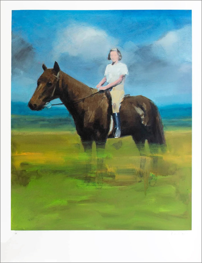 David Storey - Girl on a Horse - estampe