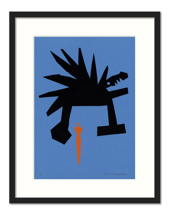 Aki Kuroda - Color 1 - estampe avec cadre noir