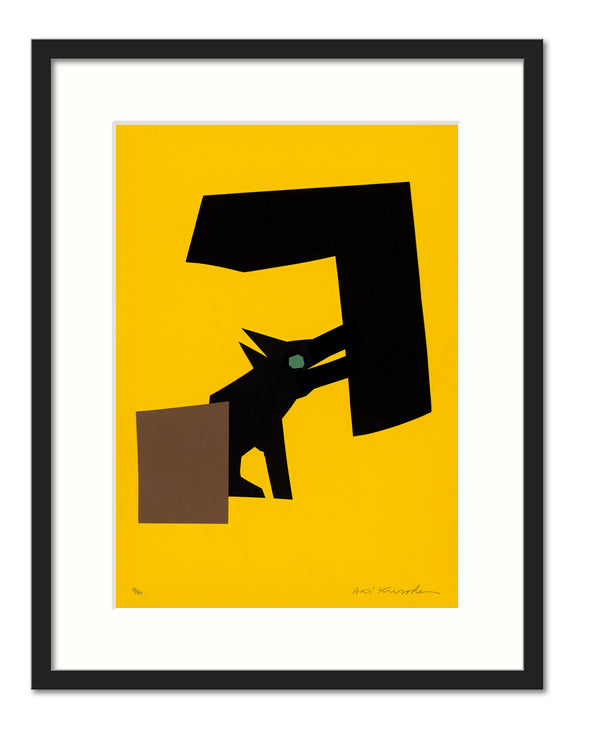 Aki Kuroda - Color 2 - estampe avec cadre noir