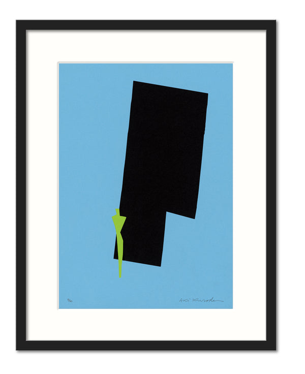 Aki Kuroda - Color 9 - estampe avec cadre noir