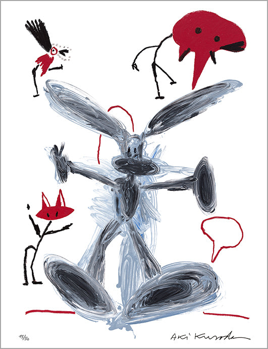 Aki Kuroda - Rabbit - print