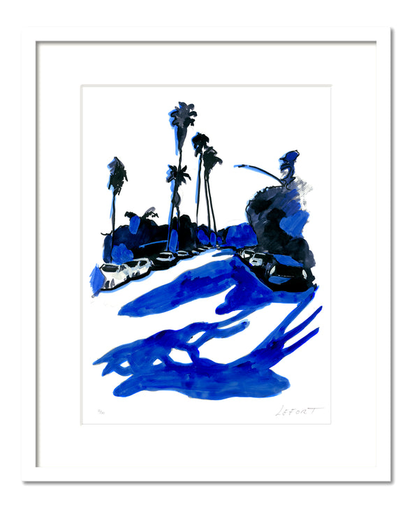 Thierry Lefort - Drôle d'endroit - print with white frame
