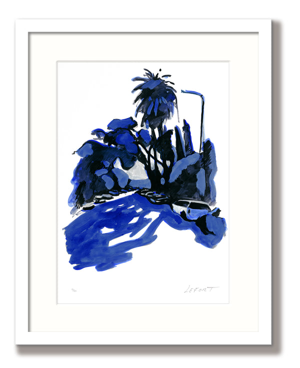 Thierry Lefort - Le lendemain matin - print with white frame