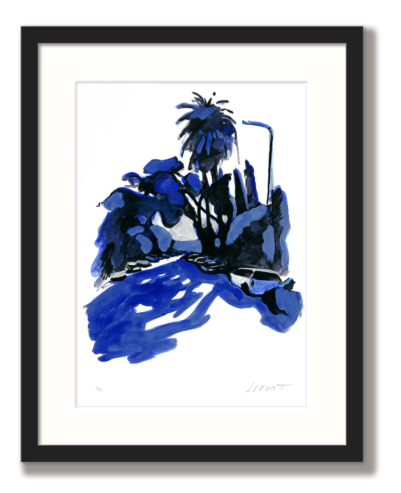 Thierry Lefort - Le lendemain matin - print with black frame