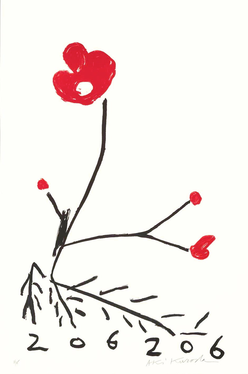 Aki Kuroda - Red Flower II - print