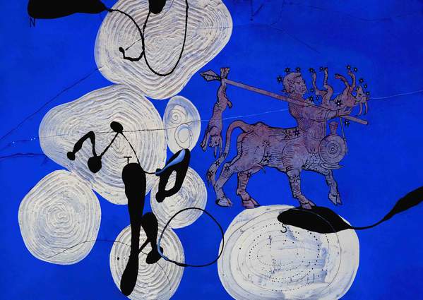 Richard Texier - Centaure - estampe avec cadre noir