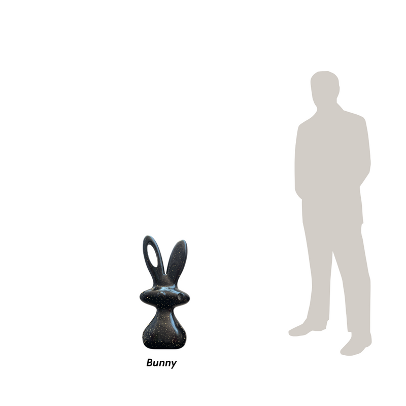 Aki Kuroda - Bunny - noir pailleté